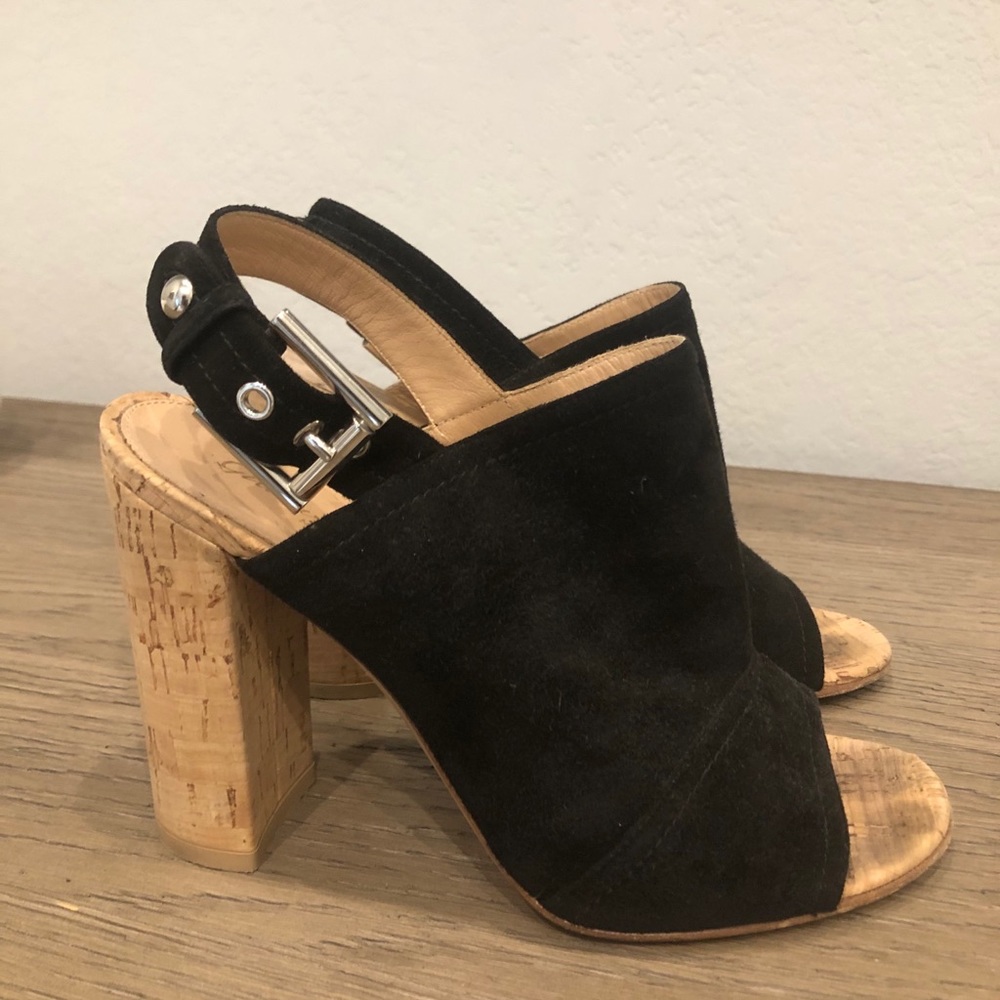 Gianvito Rossi cork heel open toe sandals